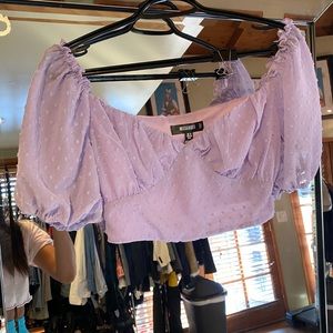 Misguided lavender shirt